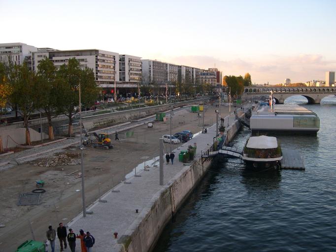  Berges de la Seine en cours d'aménagement (13e)